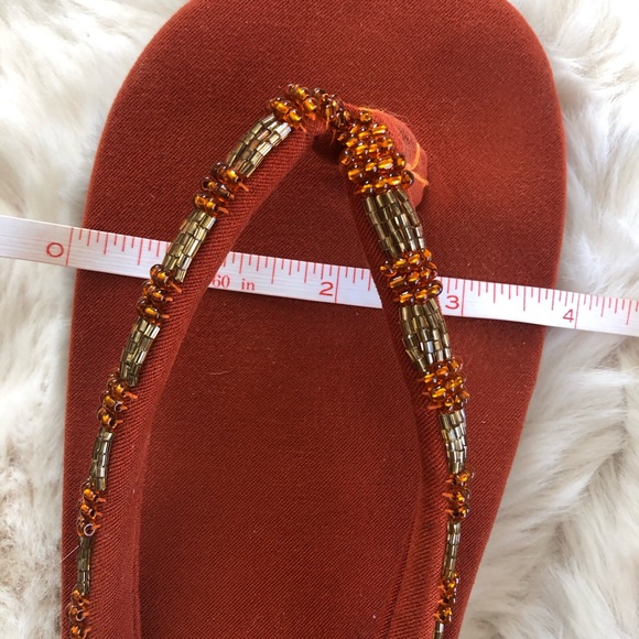Beaded Orange Sandals, Quite Comfortable - Picture 13 of 15